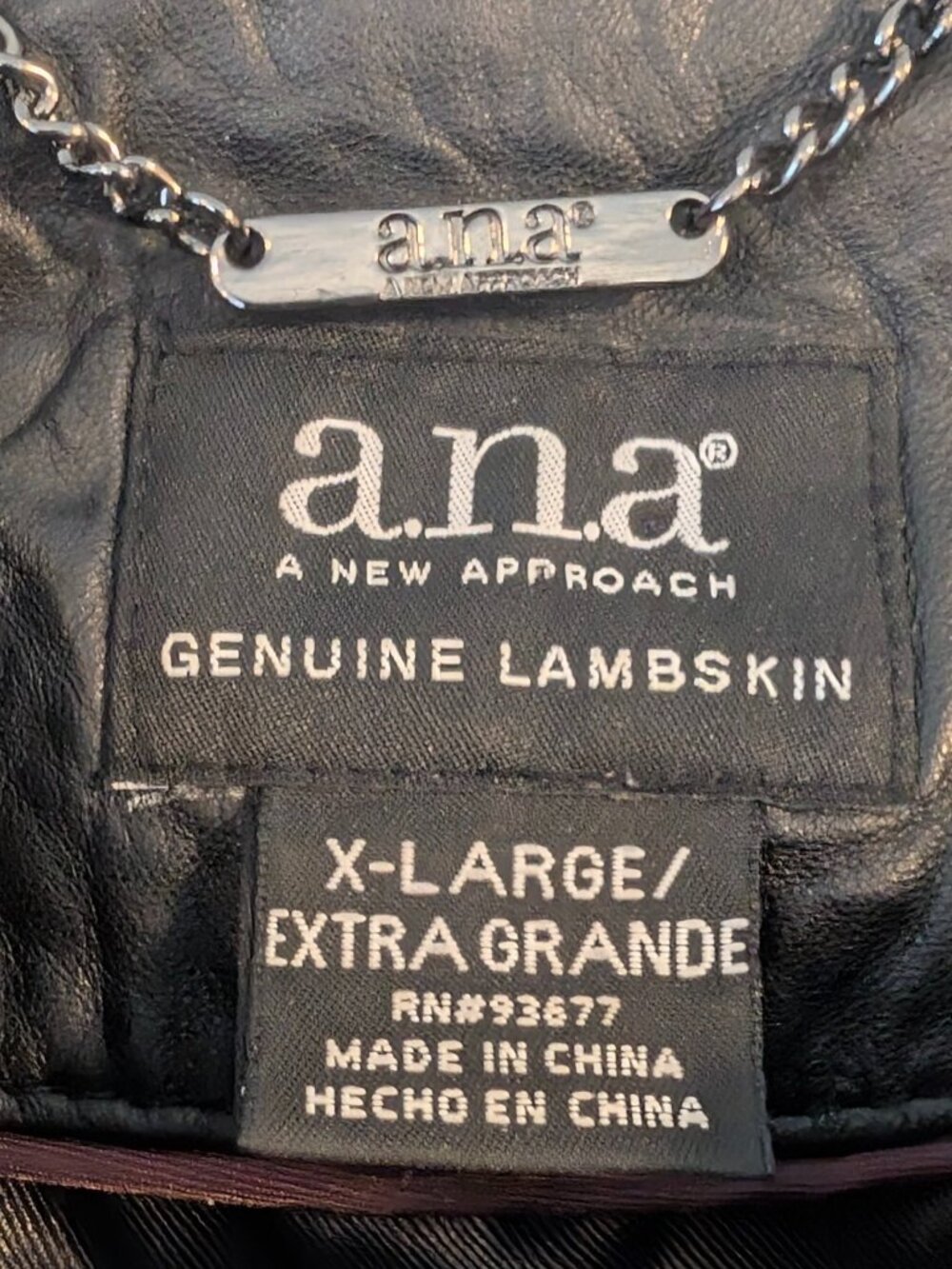 ANA lambskin jacket with moto style - Picture 3 of 6